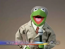 Reporter Kermit farewell Charlie Gibson