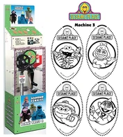 Sesameplace-penny-machine3.jpg (76 KB) Penny Press 3Cookie Monster, Prairie Dawn, Oscar the Grouch, Count von Count Located at 'Mr. Hooper's Emporium' (2009-present)