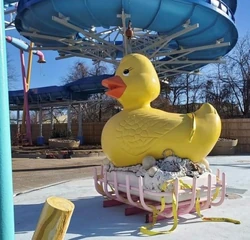 Rubber Duckie following the closure of Sky Splash in 2023