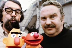Wolfgang Kieling (Bert) with Gerd Duwner (Ernie).