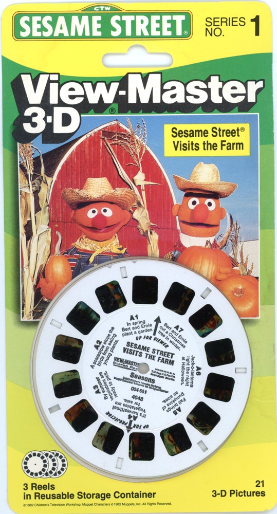 Sesame Street ELMO WANTS TO PLAY 3D View-Master 3 Reel Set NEW