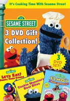 Dvdset-cookingtime.jpg (53 KB) DVD2005 Sony Wonder 3 disc set with Let's Eat!: Funny Food Songs and Cookie Monster's Best Bites