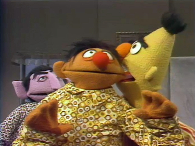 sesame street bert and ernie sleep