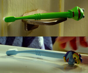 Gary and Walter's toothbrushes