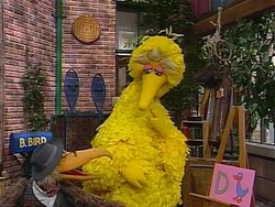 Big Bird draws a "Duck with a letter D" Episode 3611