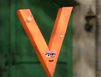 The letter VSesame Street Episode 3800