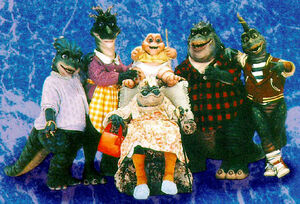 The Sinclair family from left to right: Charlene, Fran, Baby, Earl, Robbie, and grandma Ethyl