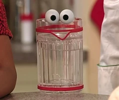 glass of water in Elmo's Magic Cookbook