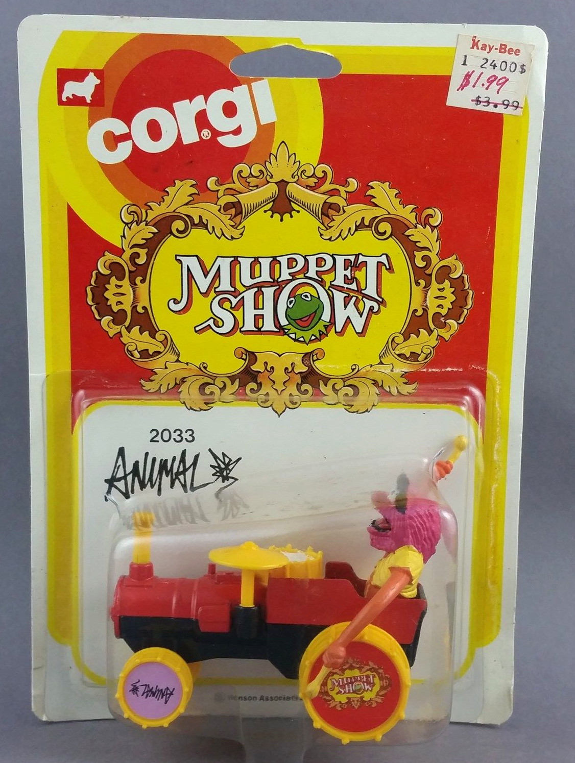 Details about   Corgi Toys 3.6” FOZZIE BEAR Diecast RED Car VINTAGE Muppet Show RARE 1979 Henson 