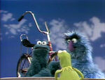 Sharing a Bicycle (Cookie Monster and Herry)