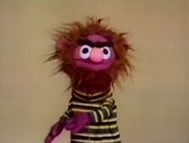 Reddish-Magenta Little Anything Muppet from "Mahna Mahna"