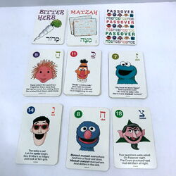 Shalom sesame matzah cards 1994 6