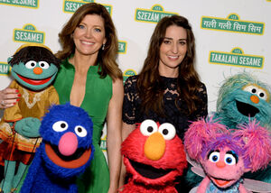 Bareilles with  at the 2015 Sesame Workshop Benefit Gala