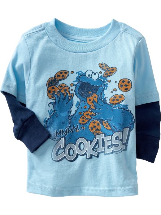 Sesame Street Cookie Monster Face Adult T-Shirt
