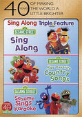 DVD2010 Warner Home Video Triple feature with Sesame Sings Karaoke and Kids' Favorite Country Songs 40th anniversary packing