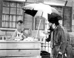 From a deleted scene in which Zero Mostel and Fozzie Bear act out a pantomime, as alluded to in the show's UK spot.