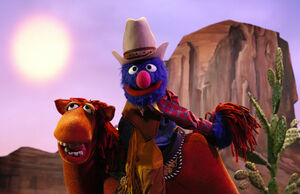 Marshal Grover and Fred the Wonder Horse in Season 40