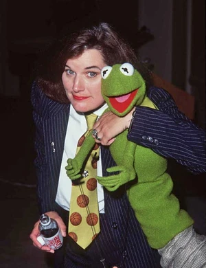 Poundstone and Kermit at the Environmental Media Awards.