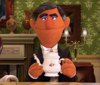 Carsonbutler at Upside-Downton Abbey Sesame Street