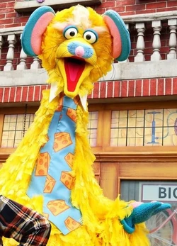 Sesame Place Big Bird cheese tie