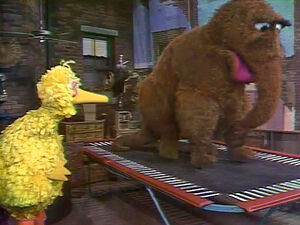  gives jumping on a trampoline a try.