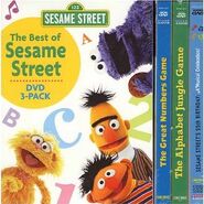 DVD2002 Sony Wonder 3 disc set with The Alphabet Jungle Game and Sesame Street: 25 Wonderful Years