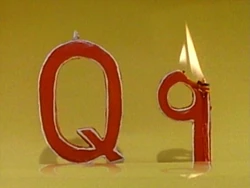 Q candles (First: Episode 3079)