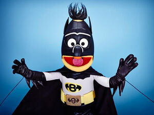 Bert as Batman