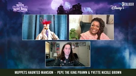 Collider-MHM Pepe YNB.jpg (309 KB) Pepe and Yvette Nicole Brown for Muppets Haunted Mansion October 7, 2021 (YouTube)