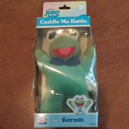 Baby Kermit Cuddle Me Rattle 1989