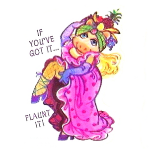 HallmarkSticker-PiggyAsCarmenMiranda-(1981)