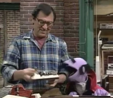 Emilio Delgado (Luis) & a dog (in Mumford's body)Sesame Street Episode 3157