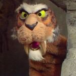 Butch as a saber-toothed tiger from episode 513 of The Muppet Show