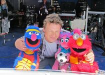 On the Today set with Jamie Oliver.