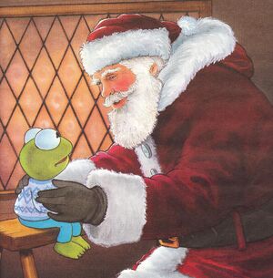 Santa claus baby kermit