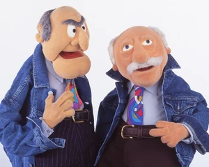 The pair in a 1990s promotional photo.