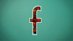 7 fresas (strawberries) form a lowercase f.