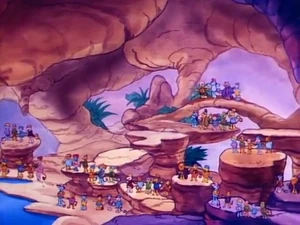 The Great Hall on the animated version of the show