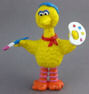 Big Bird as a painter