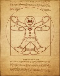 Vitruvian Gingerbread Man, Leonardo da Crunchy (Leonardo da Vinci)