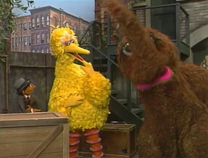 Famed actor  teaches Big Bird and  how to pretend.