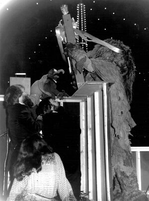 Jim Henson and Dave Goelz perform Kermit and Gonzo in Blackpool