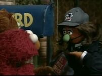 An Anything Muppet mail carrier in episode 3862 of Sesame Street.