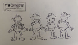 Model sheet by Michael K. Frith for Kermit