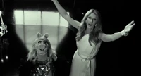 Dion with Miss Piggy in Muppets Most Wanted