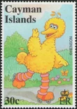 Cayman stamps Sesame Street Big Bird 30 cents