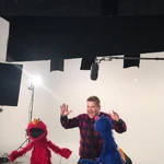 Elmo-Grover-Corden.jpg (66 KB) James Corden on the set with Elmo and Grover