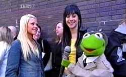 Reporter Kermit on Ant & Dec's Saturday Night Takeaway