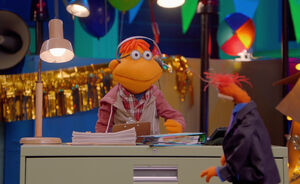 Scooter and Pepe in the middle of "Pepe's Unbelievable Game Show