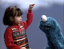 Muppet & Kid Moment: Cookie Monster asks Lexine about 0 (First: Episode 3249)